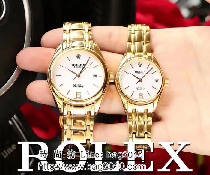 勞力士ROLEX 316L精鋼表殼 全自動機械 情侶腕表 WSS3281